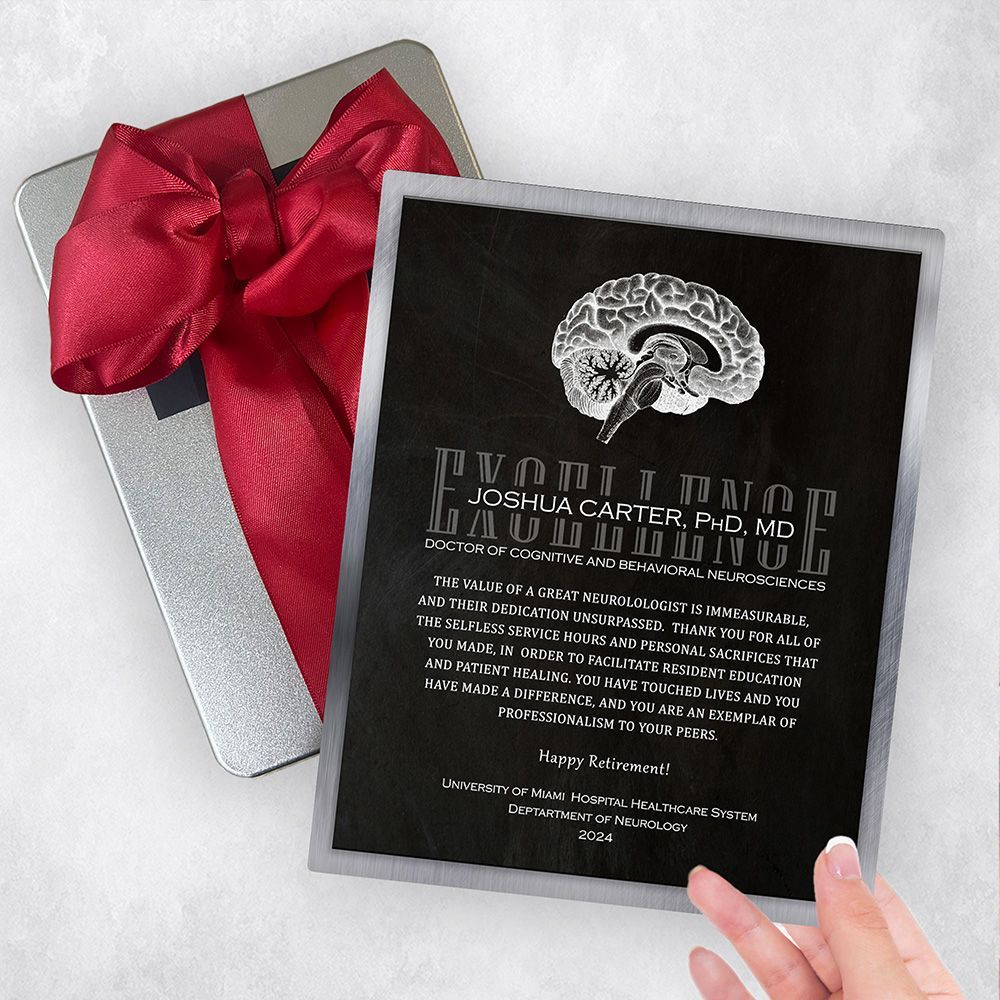 Tin Brain Organ Anatomy Neurology Retirement Gift Delivery Box Gift for Doctor TOY-2108