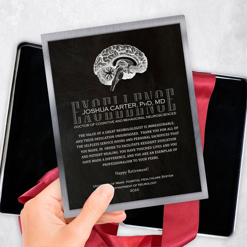 Tin Brain Organ Anatomy Neurology Retirement Gift Delivery Box Gift for Doctor TOY-2108