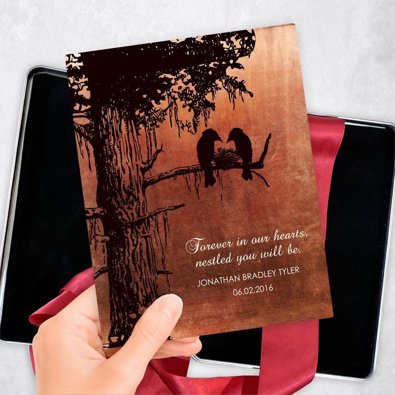 #1 Best Seller - Copper Dark Sequoia Tree Memorial Gift Delivery Box Gift for Bereaved Parents TOY-1354