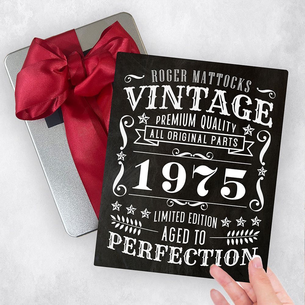 Vintage Birthday Aged To Perfection Birthday Gift Delivery Box Gift for Family TOY-2139
