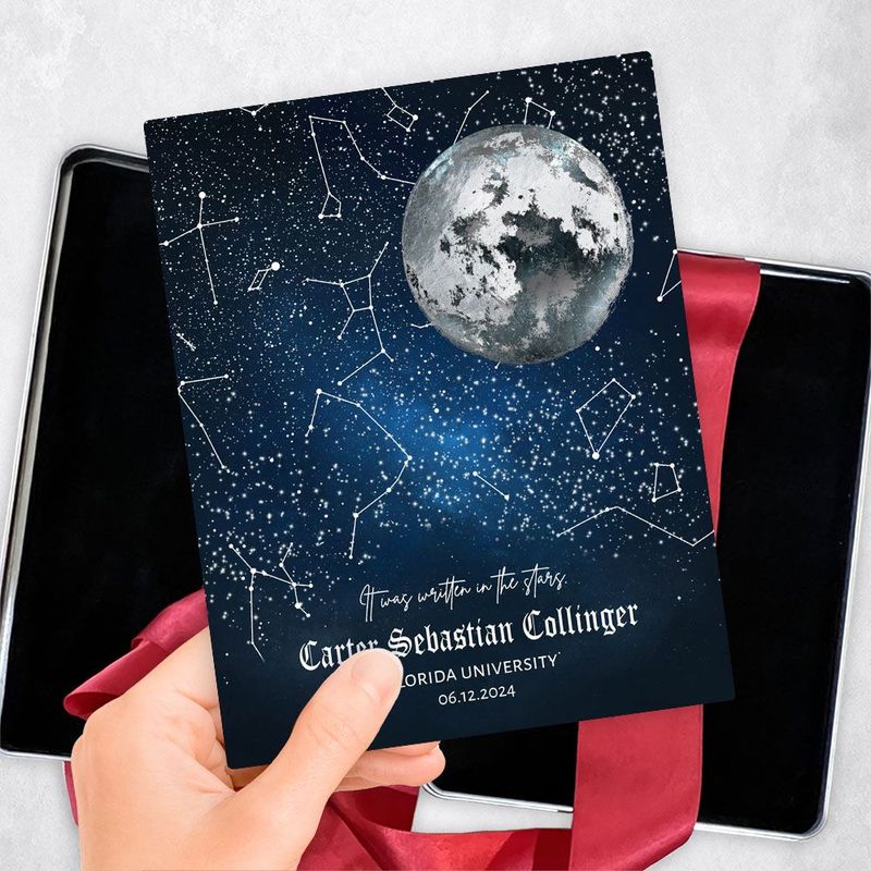 Moon and Star Map graduation Gift Delivery Box Gift for Graduate TOY-1578