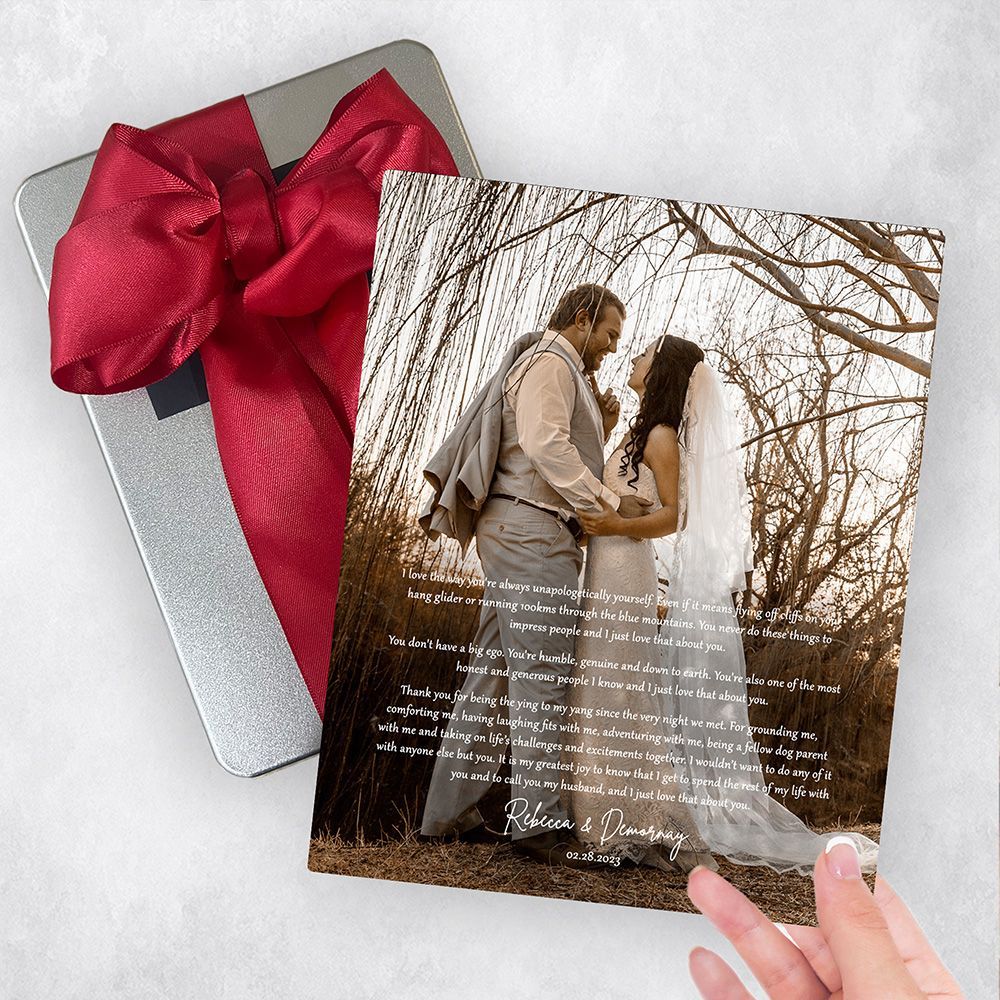 Wedding Photo and Vows Anniversary Gift Delivery Box Gift for Couple TOY-2158