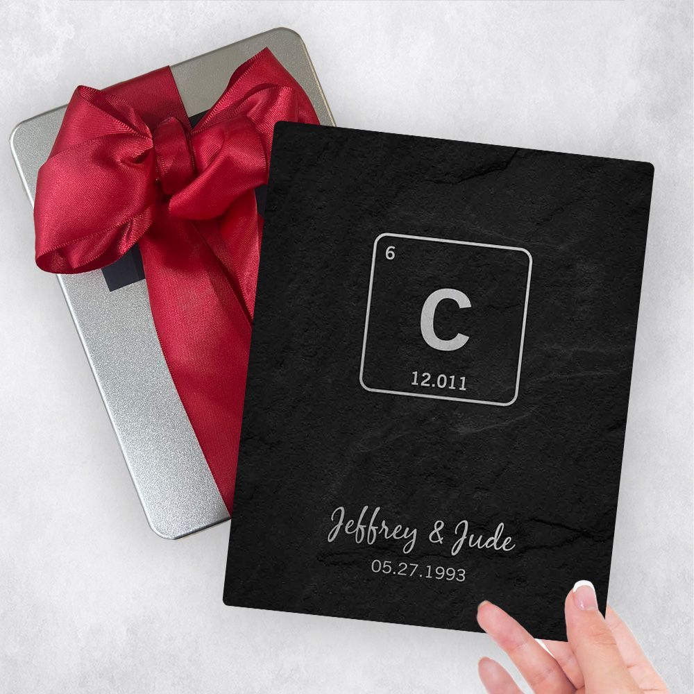 Iron Periodic Table Element 6th Anniversary Gift Delivery Box Gift for Couple TOY-1927