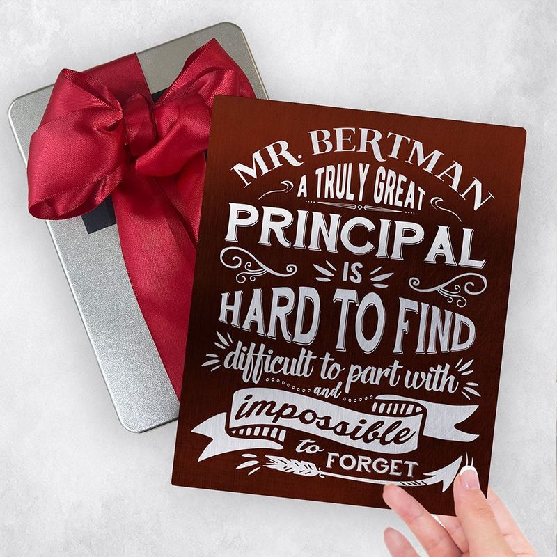 Bronze Truly Great Principal Typography Retirement Gift Delivery Box Gift for Principal TOY-2151