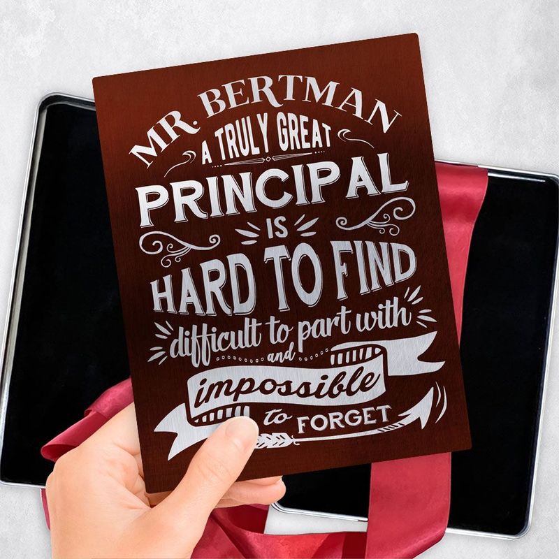 Bronze Truly Great Principal Typography Retirement Gift Delivery Box Gift for Principal TOY-2151