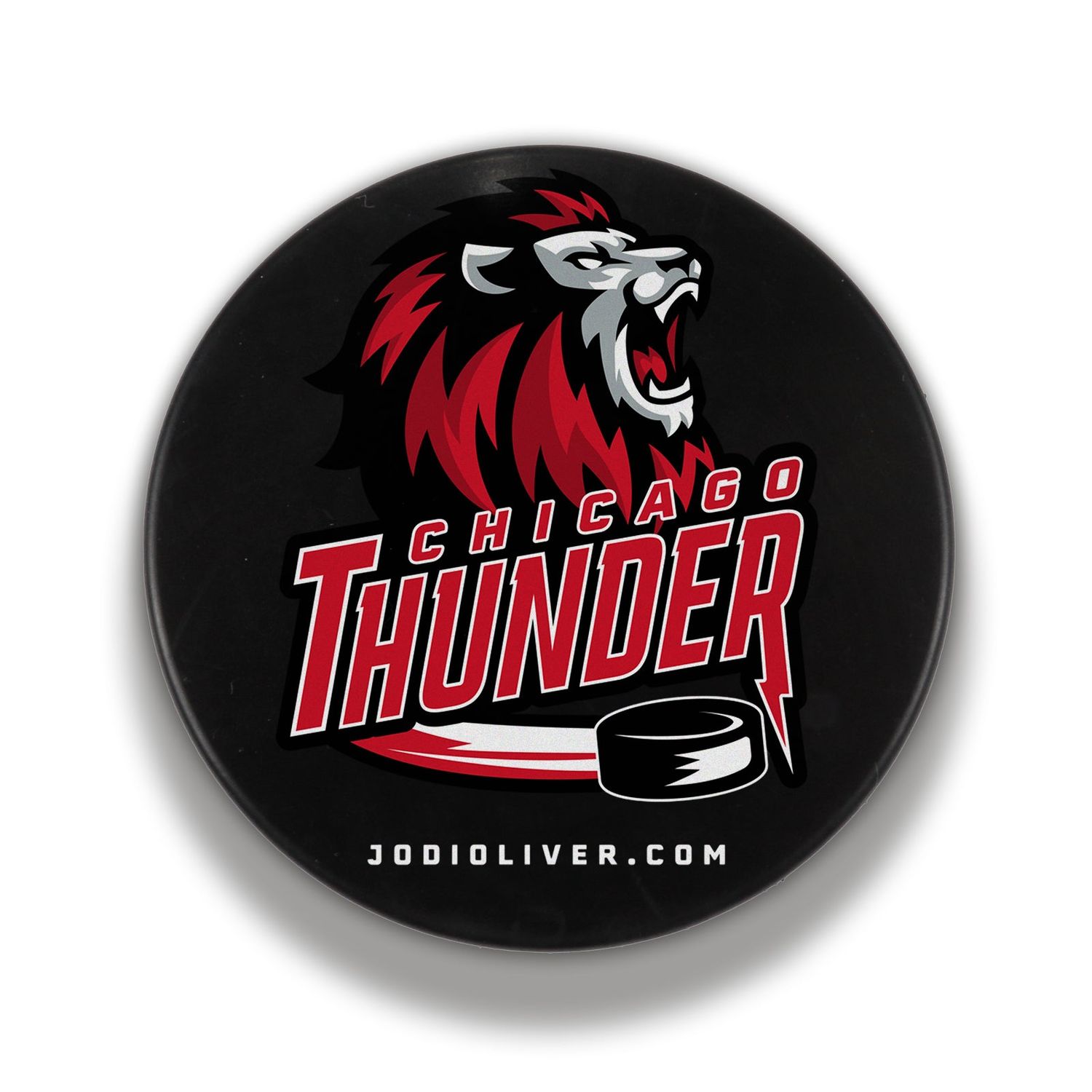 Chicago Thunder Hockey Puck