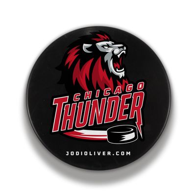 Chicago Thunder Hockey Puck