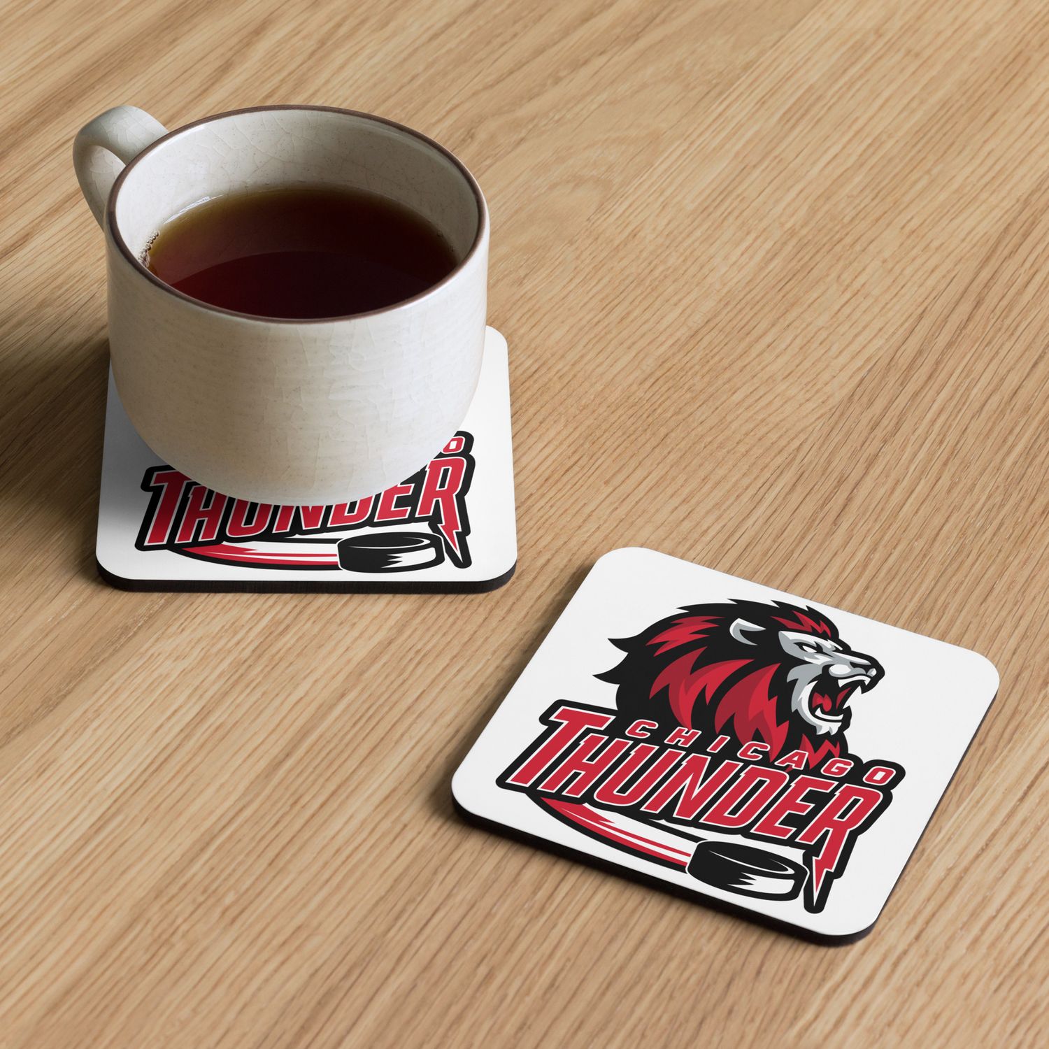 Chicago Thunder Mascot Coaster