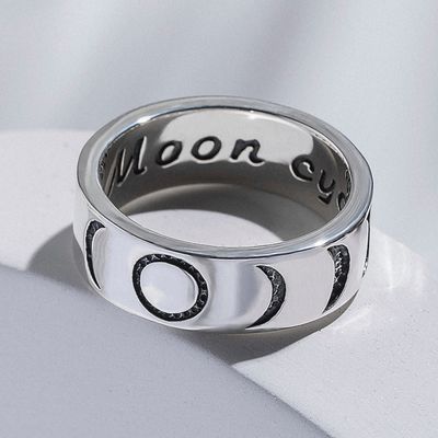 ISLAND SOUL Moon Phases Ring, Silver 925