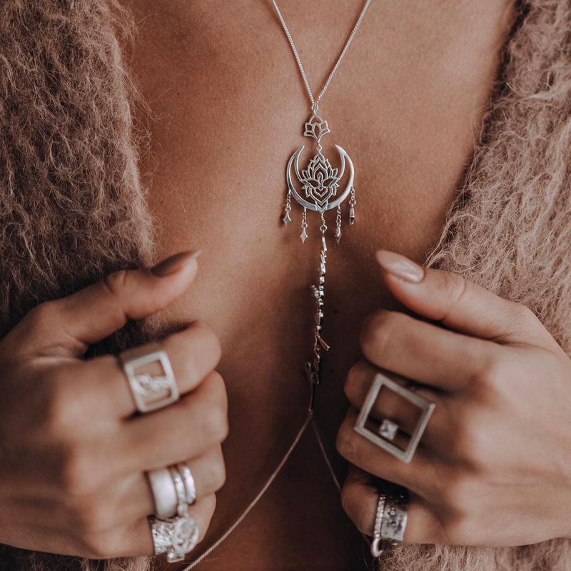 ISLAND SOUL Carpe Diem Bodychain, Silver 925