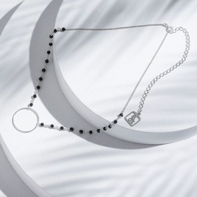 ISLAND SOUL Infinity Pendant with Black Onyx, Silver 925