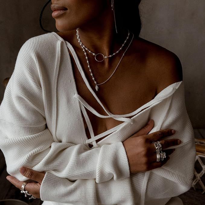 ISLAND SOUL Infinity Pendant with White Pearls, Silver 925