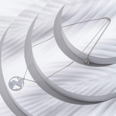 ISLAND SOUL Сitizen of the World Necklace, Silver 925