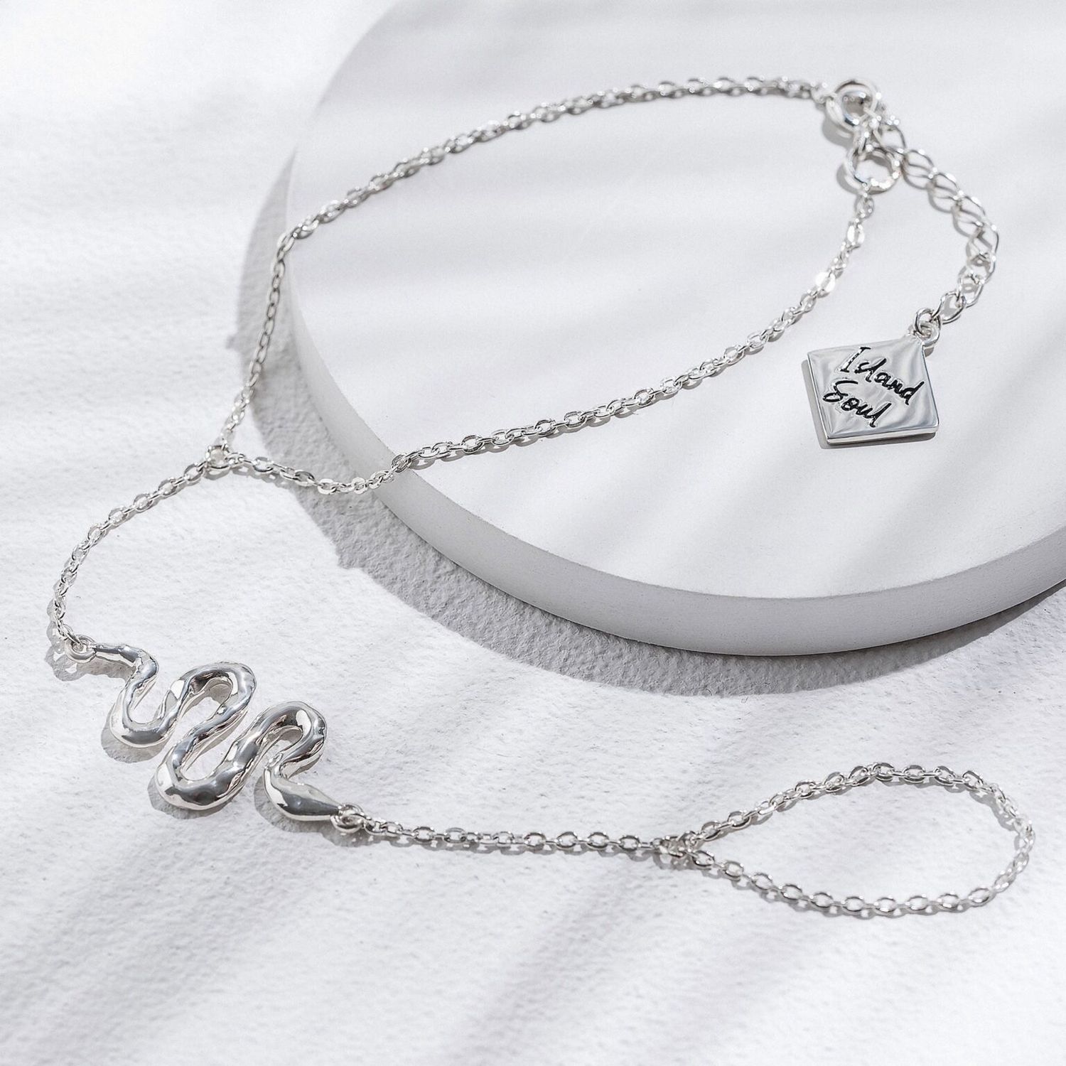 ISLAND SOUL Snake Slave Bracelet, Silver 925