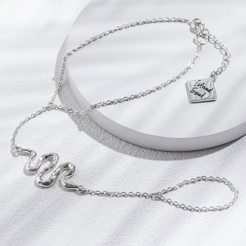 ISLAND SOUL Snake Slave Bracelet, Silver 925