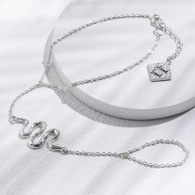 ISLAND SOUL Snake Slave Bracelet, Silver 925