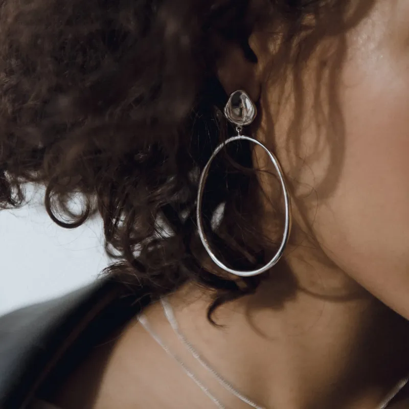 ISLAND SOUL Padma Earrings, Silver 925