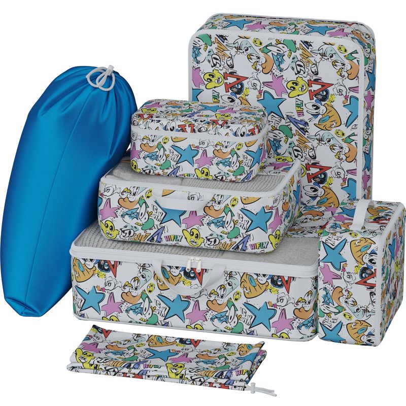7‑Bag Travel Organizer HIFLY Austria Graffiti for Large Suitcases L, XL, XXL