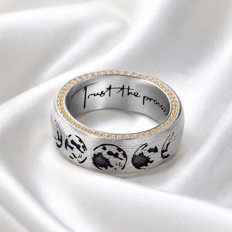 ISLAND SOUL Trust the Process Ring, Silver 925