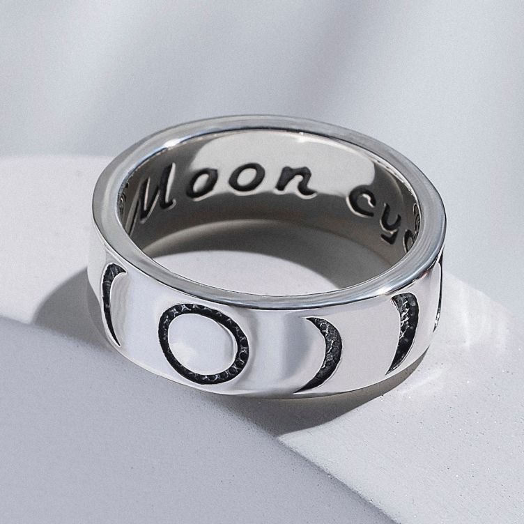 ISLAND SOUL Moon Phases Ring, Silver 925