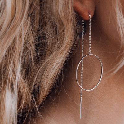 ISLAND SOUL Infinity Pendant Earrings, Silver 925