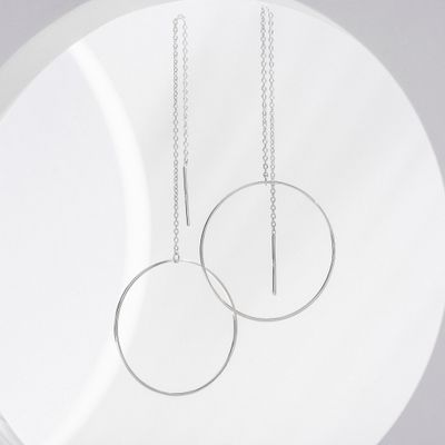 ISLAND SOUL Infinity Pendant Earrings, Silver 925