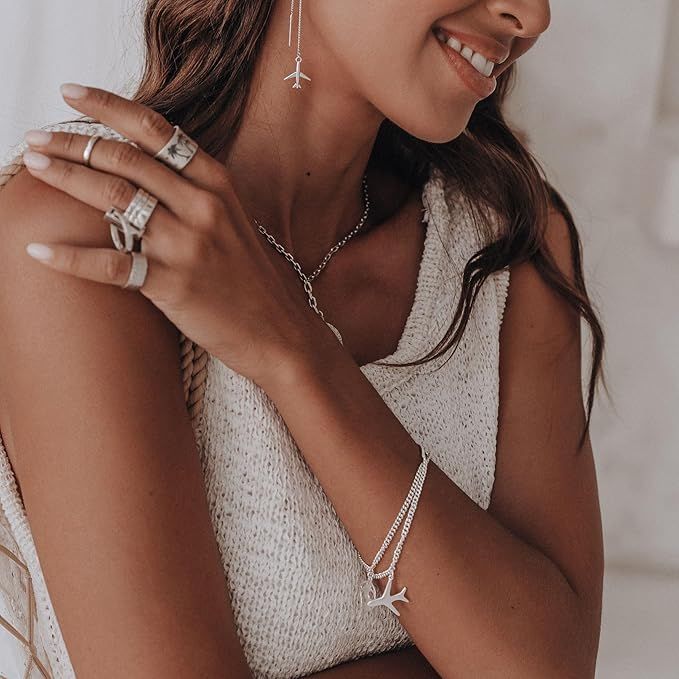 ISLAND SOUL Jet | Airplane Bracelet, Silver 925