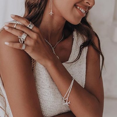 ISLAND SOUL Jet | Airplane Bracelet, Silver 925