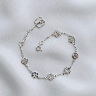 ISLAND SOUL Chakras Bracelet, Silver 925