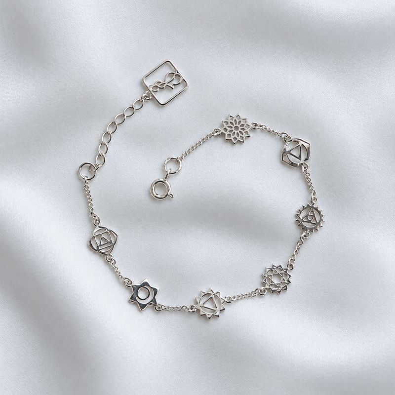 ISLAND SOUL Chakras Bracelet, Silver 925