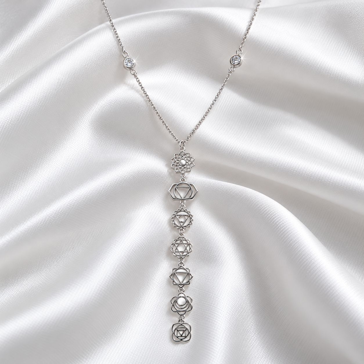 ISLAND SOUL Chakras Necklace, Silver 925