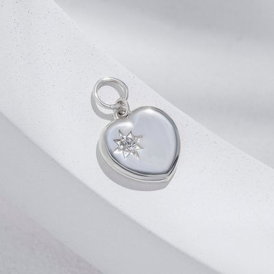 ISLAND SOUL “Only the Heart Can See” Pendant without Carabine, Silver 925