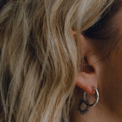 ISLAND SOUL Hoop Earring 15 mm, Silver 925