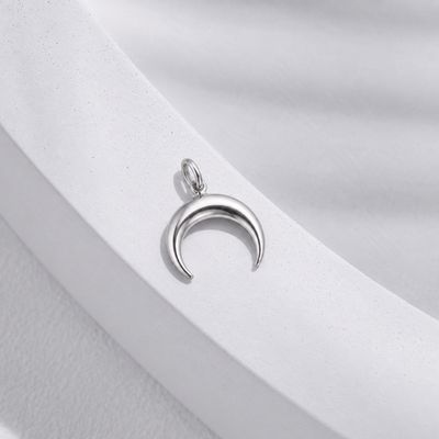 ISLAND SOUL Crescent Moon Pendant without Carabine, Silver 925