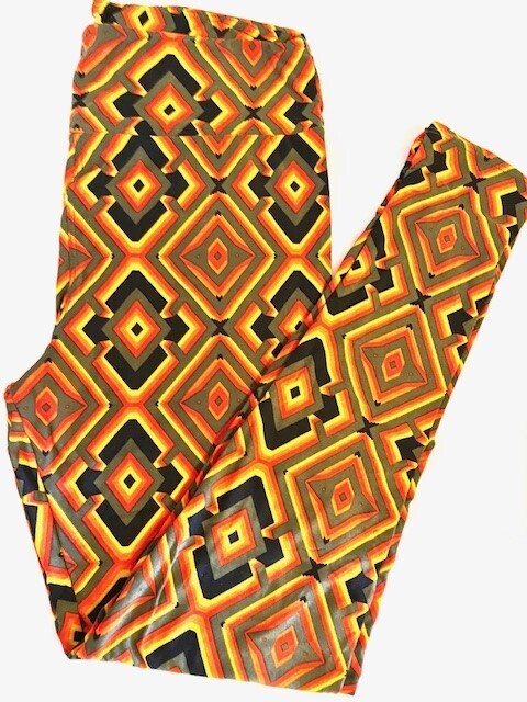 Black Diamond Geo Pattern Legging