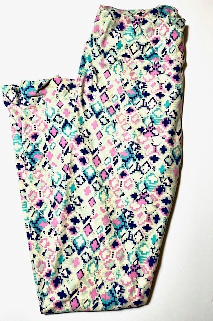 Multicolor Irregular Pattern Soft Buttery Legging
