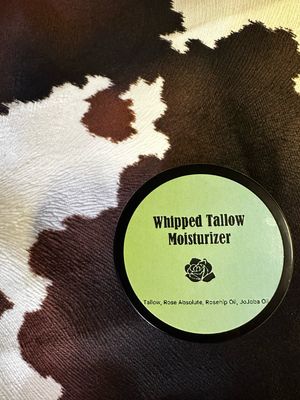 Whipped Tallow Cream- Rose- 4 Oz