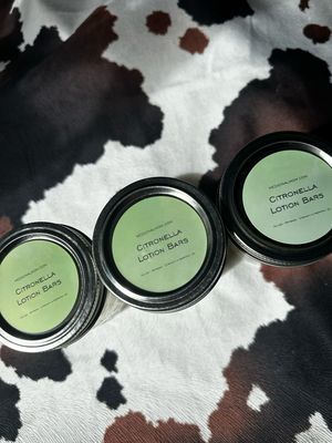 Citronella Tallow Lotion Bars – 8oz Mason Jar (7-Pack + Travel Tin)