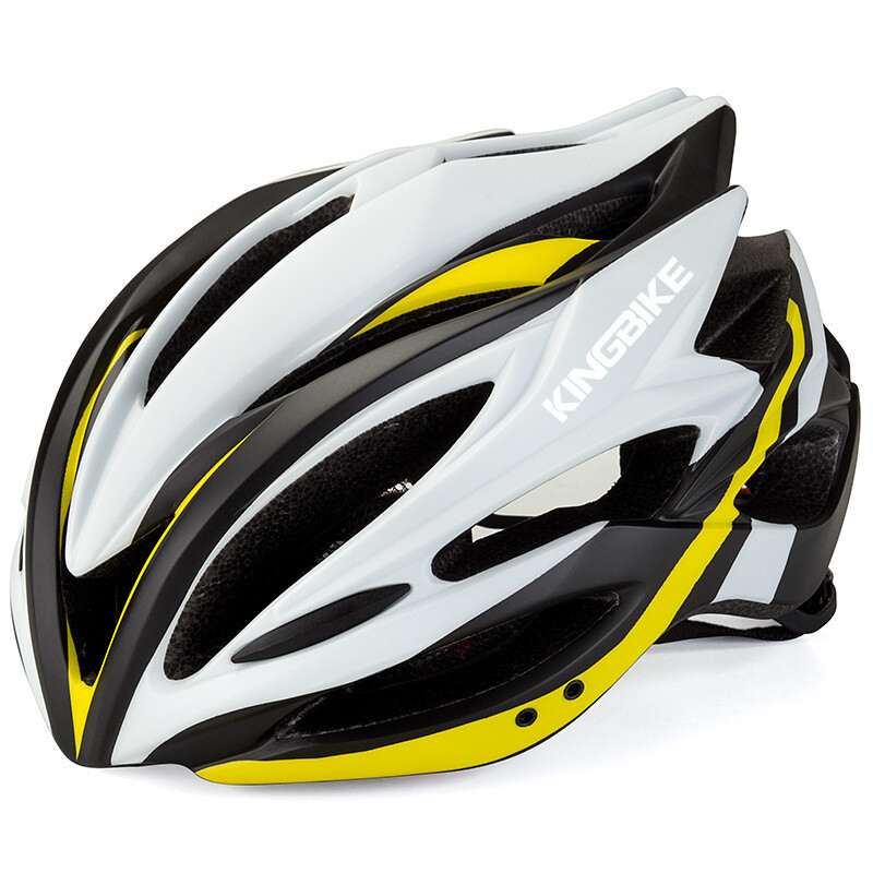 Lightweight Shock-resistant Sunscreen Integrated Riding Helmet Safety Sports Equipment, Color: Yellow j-691, Size: One size fits all