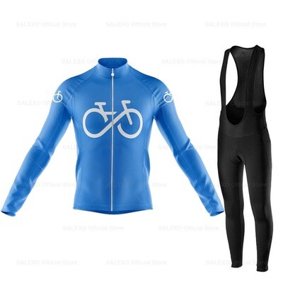 Long Sleeve Riding Clothing Breathable Men&#39;s And Women&#39;s Road Bike Strap Set