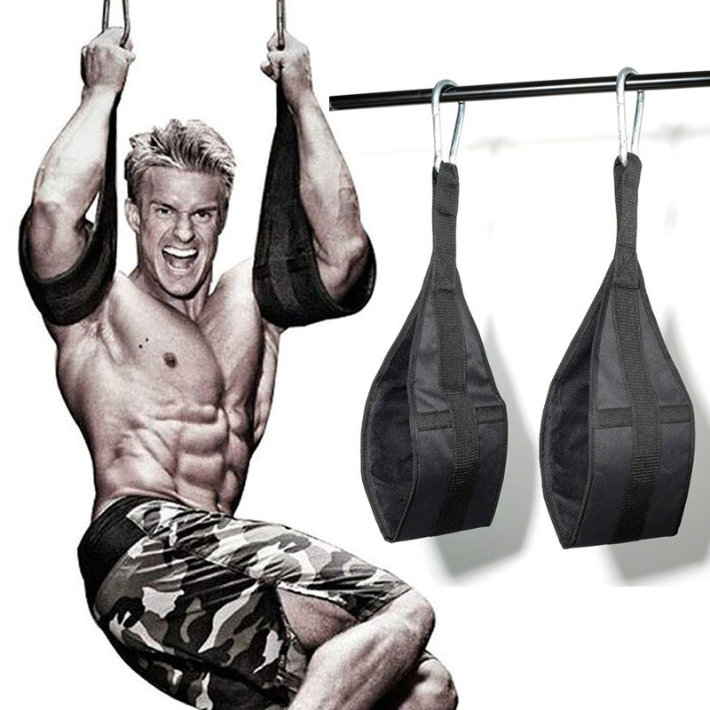 Hanging Bar Abdominal Roll Fitness Equipment Hanging Leg Lifting Horizontal Bar Sling, Color: Black