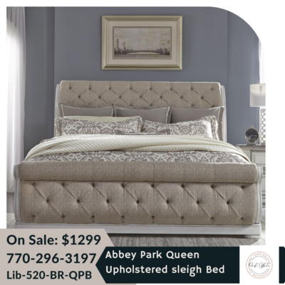 Abbey Park Queen Upholstered Sleigh Bed