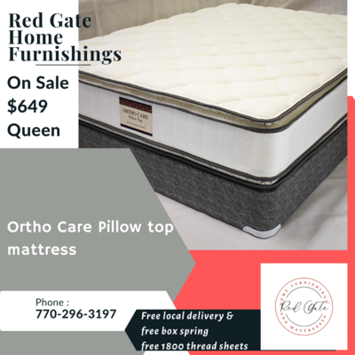 Ortho Care Queen Pillow Top Mattress