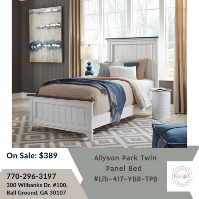Allyson Park Twin panel bed