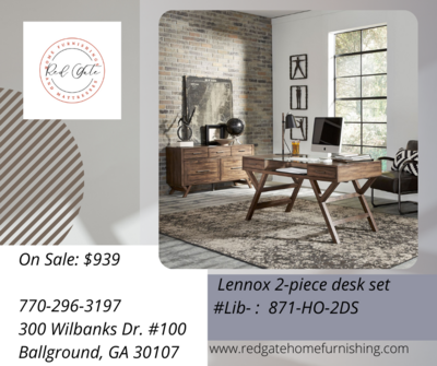 Lennox 2-piece desk set