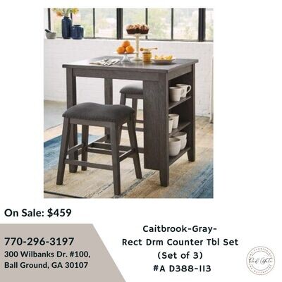Caitbrook counter height dining room table set