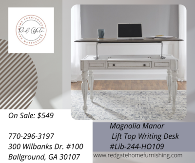 Magnolia Manor lift-top writing desk