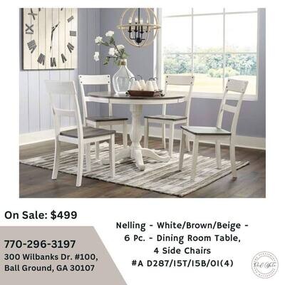 Nelling 6-piece dining room set