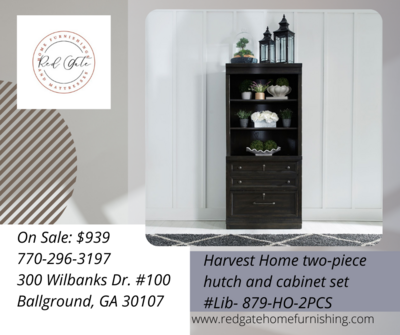 Harvest Home two-piece hutch and cabinet set