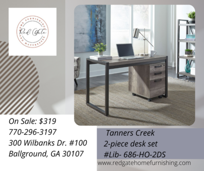Tanners Creek 2-piece desk set